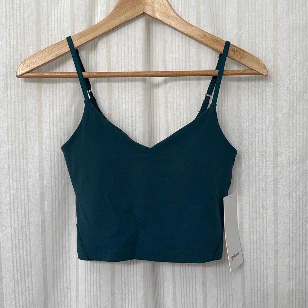 lululemon athletica Teal Adjustable-Strap Crop Tank